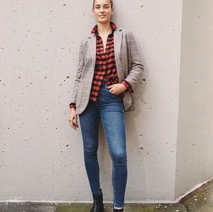 Madewell 10" High Rise Skinny Jeans Medium Wash  Size 27T tall